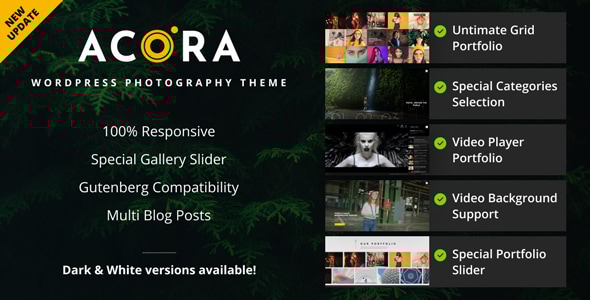 Acora - Photography WordPress Theme Logo